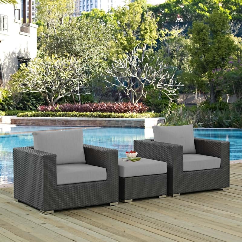 Stopover 3 Piece Outdoor Patio Sunbrella® Sectional Set