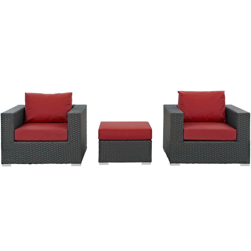 Stopover 3 Piece Outdoor Patio Sunbrella® Sectional Set