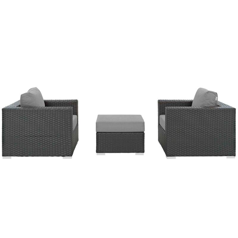 Stopover 3 Piece Outdoor Patio Sunbrella® Sectional Set