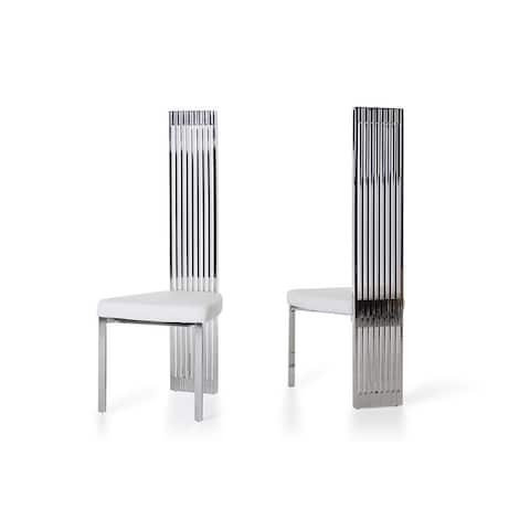 Modrest Elise White Dining Chair