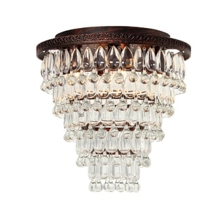 The Weston 7 Light Round Glass Drop Chandelier - N/A (Oil Rubbed bronze) - Chandeliers For Bedrooms by Overstock.com