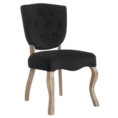 Vintage French Performance Velvet Dining Side Chair