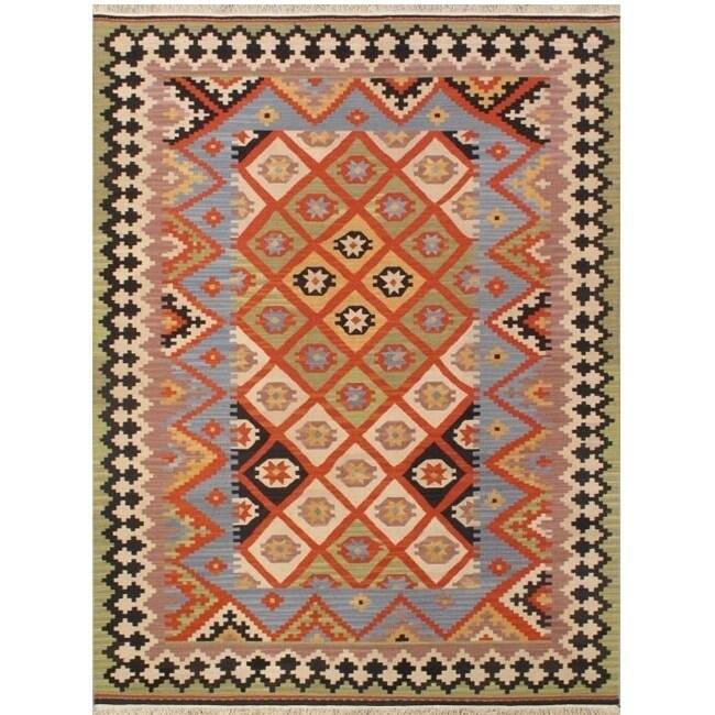 Hand-woven Multi Wool Rug (3' x 5')