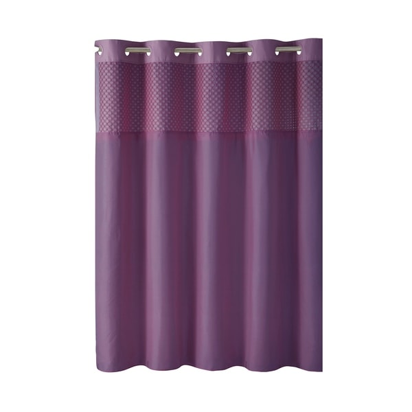 Shop Hookless® Shower Curtain Bahama Eyelet Eggplant ...