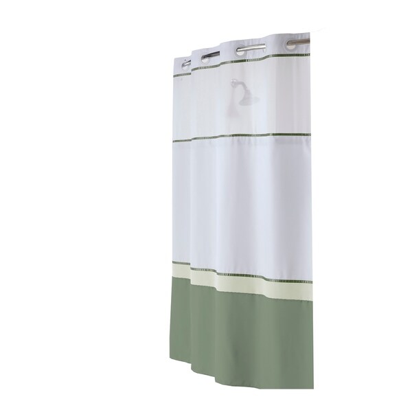 Shop Hookless 174 Shower Curtain Windsor Color Block Green