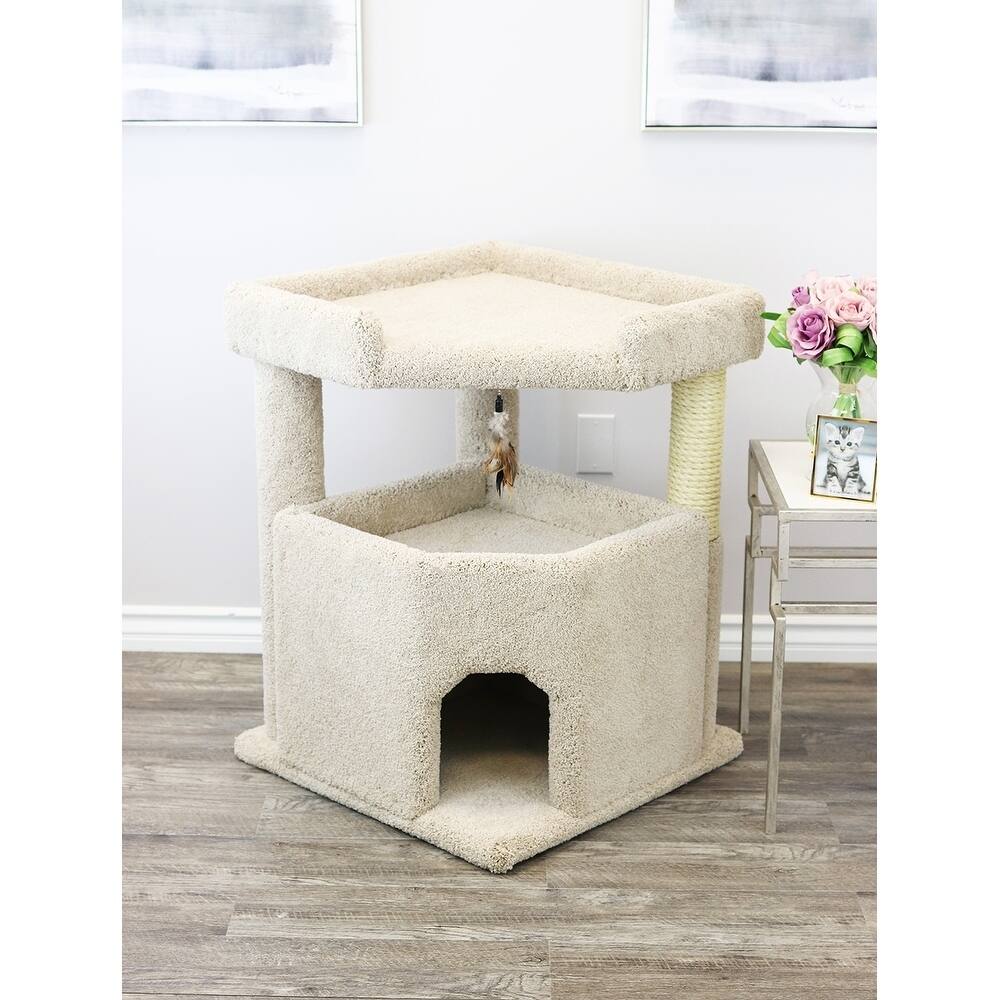 Prestige Cat Trees Solid Wood Condo Mansion