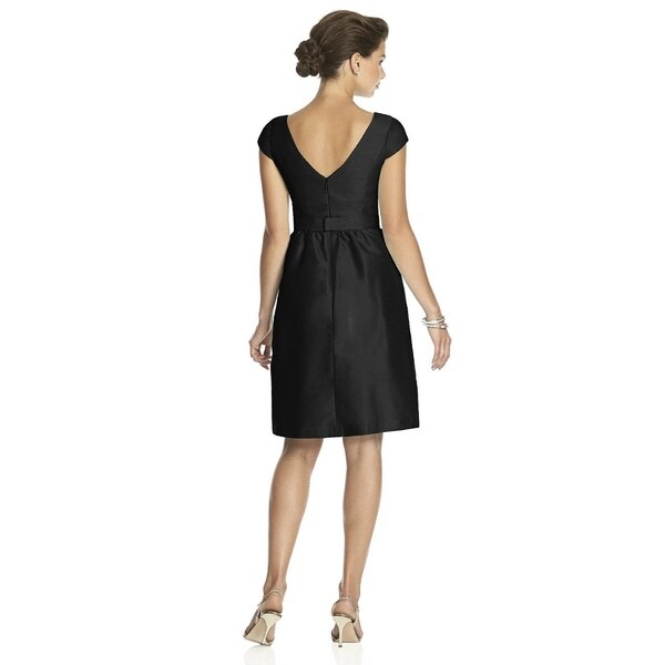 alfred sung boatneck sheath dress