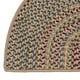 preview thumbnail 20 of 18, Farmhouse Braided Hearth Rug 2'7" x 3'10" Slice - Taupe