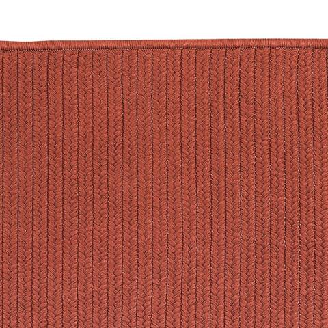 Low-profile Solid Color Indoor/Outdoor Reversible Braided Doormat