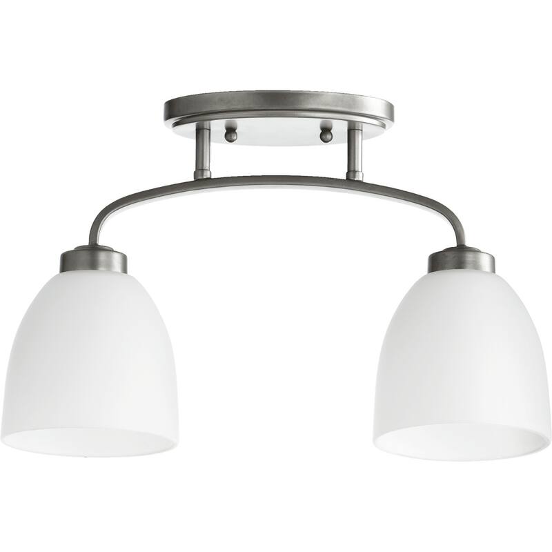 Reyes 2-light Sink Flush Mount - Nickel