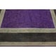 preview thumbnail 4 of 5, Overdyed Peshawar Kathalee Purple/Charcoal Area Rug (7'8 x 9'8) - 7 ft. 8 in. x 9 ft. 8 in. - 7 ft. 8 in. x 9 ft. 8 in.