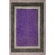 preview thumbnail 1 of 5, Overdyed Peshawar Kathalee Purple/Charcoal Area Rug (7'8 x 9'8) - 7 ft. 8 in. x 9 ft. 8 in. - 7 ft. 8 in. x 9 ft. 8 in.