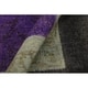 preview thumbnail 6 of 5, Overdyed Peshawar Kathalee Purple/Charcoal Area Rug (7'8 x 9'8) - 7 ft. 8 in. x 9 ft. 8 in. - 7 ft. 8 in. x 9 ft. 8 in.