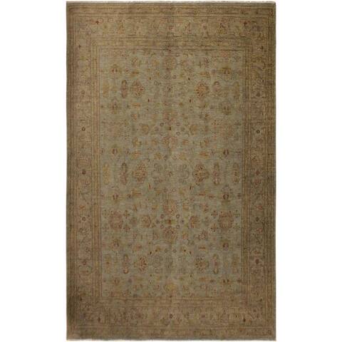 Overdyed Color Reform Loree Grayish Blu/Gold Area Rug (7'11 x 9'9) - 7 ft. 11 in. x 9 ft. 9 in. - 7 ft. 11 in. x 9 ft. 9 in.