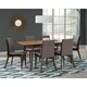 preview thumbnail 1 of 4, Coaster Furniture Redbridge Natural Walnut and Grey 5-piece Dining Room Set