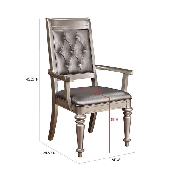 Coaster Furniture Danette Metallic Platinum 7-piece Dining Room Set