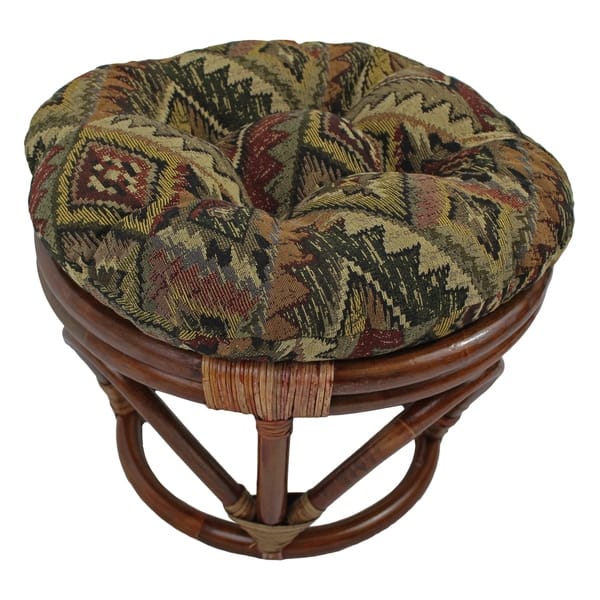 slide 2 of 21, 18-inch Round Tapestry Footstool/Ottoman Cushion (Cushion Only) - 18 x 18