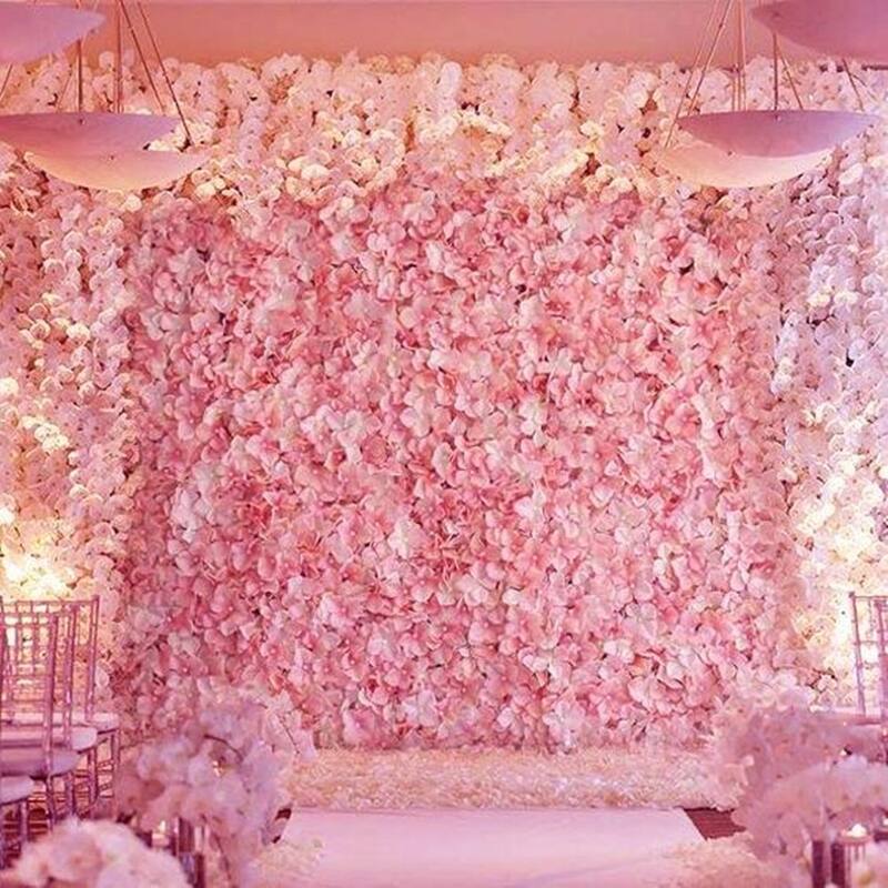 Enova Home New Pink and Cream Artificial Faux Foliage Wall Mat Panel Pack of 4