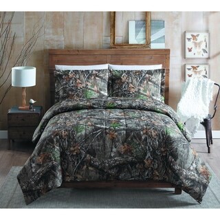 8 pc Cal King Natural Camo Brown Comforter sheets pillowcases Throw Camouflage 