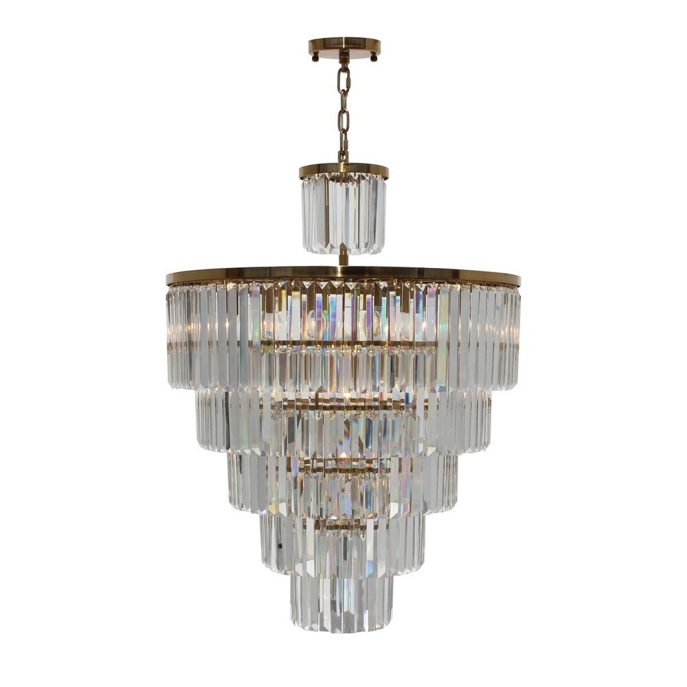 Lightupmyhome D'Angelo 8 Light Round Glass Crystal Chandelier, Black, Small Lightupmyhome D'Angelo 8 Light Round Glass Crystal Chandelier, Black, Small