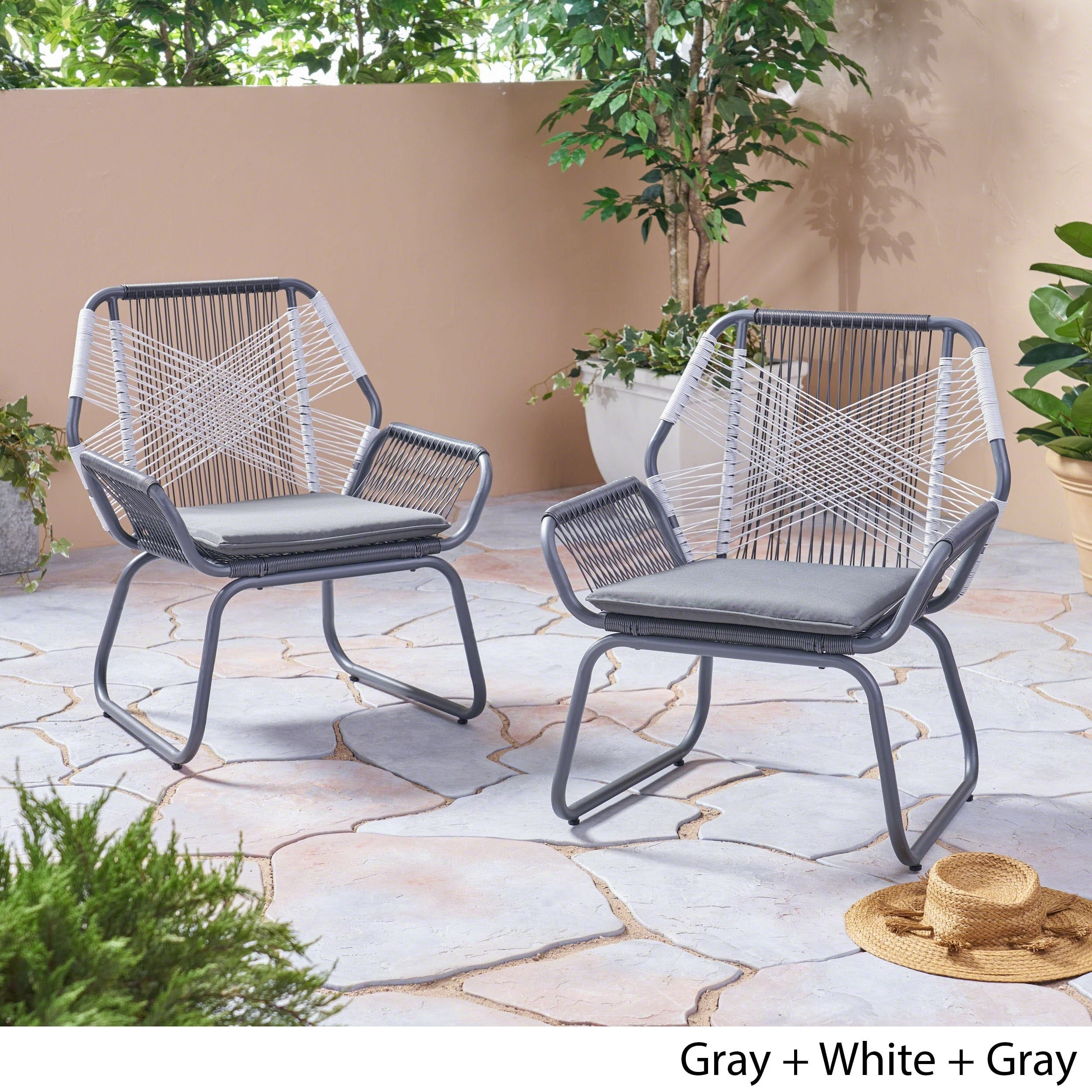 Shop Black Friday Deals On Milan Outdoor Faux Rattan Club Chair Set Of 2 By Christopher Knight Home Overstock 21796830
