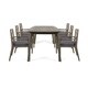 Llano Outdoor 7 Piece Acacia Dining Set by Christopher Knight Home - Thumbnail 5