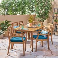 Llano Outdoor 7 Piece Acacia Dining Set by Christopher Knight Home