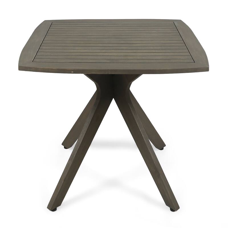 Stamford Outdoor Square Dining Table with X Base by Chirstopher Knight Home