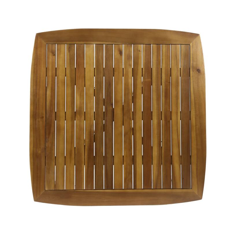 Stamford Outdoor Square Dining Table with X Base by Chirstopher Knight Home
