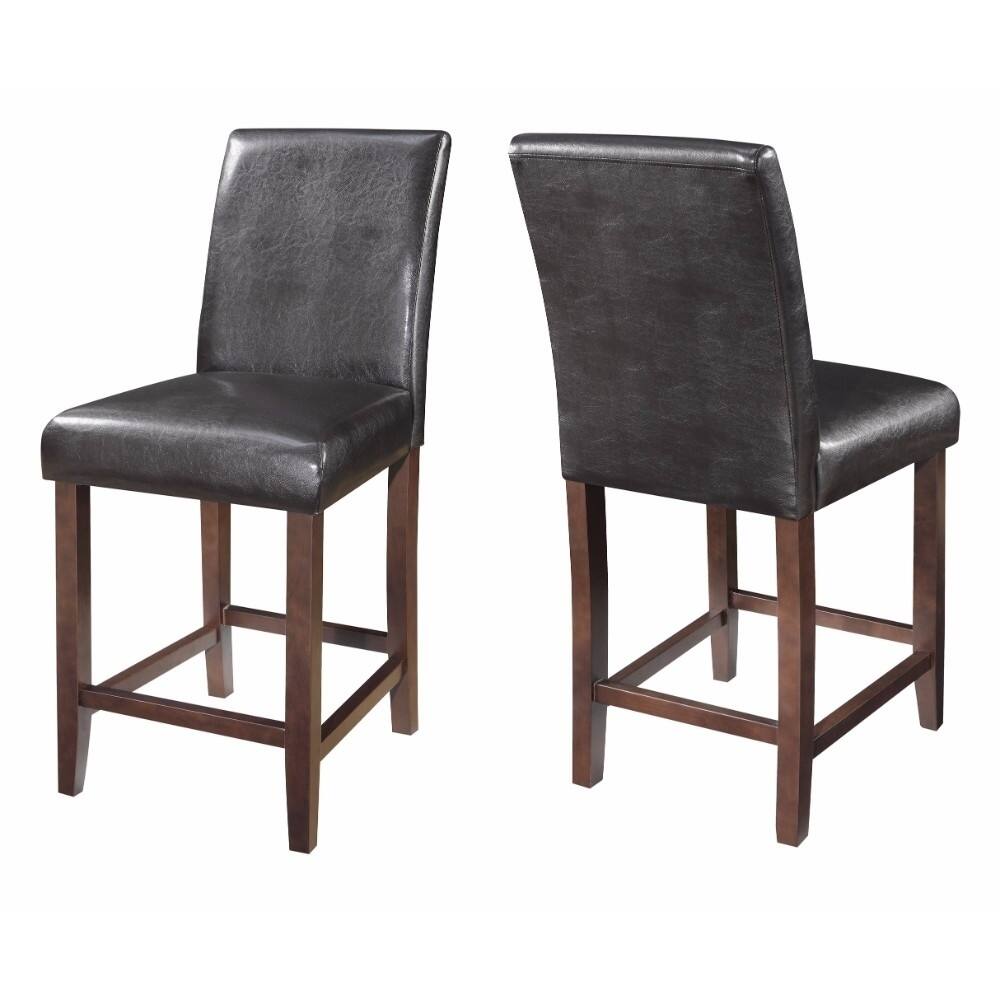 Mid-Back Contemporary Counter Height Stool,Set of 2