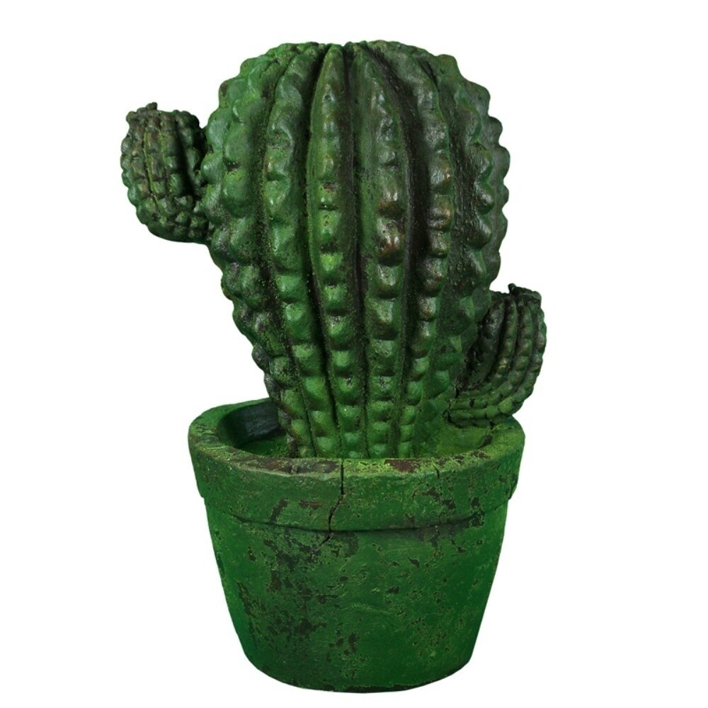 Green distressed cactus hook