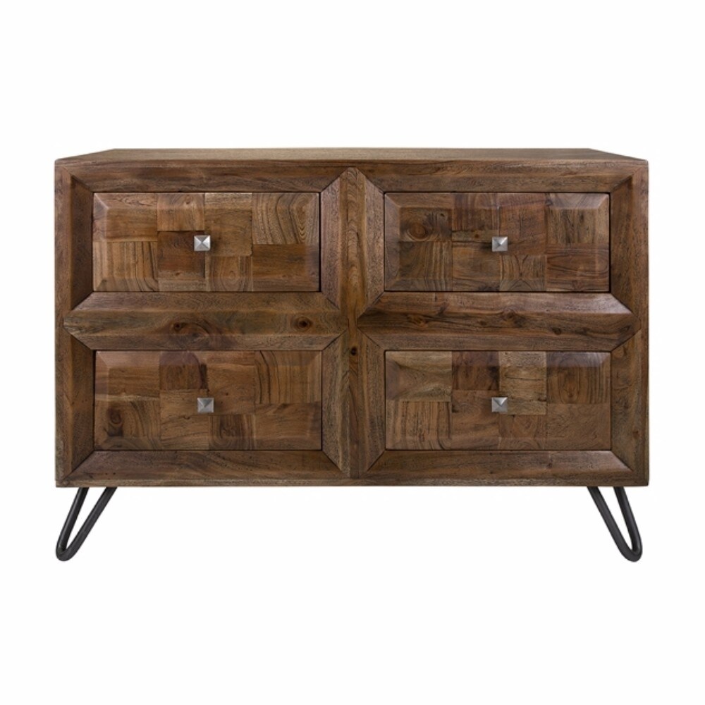 Shop Hairpin Legs 4 Drawer Cabinet Free Shipping Today