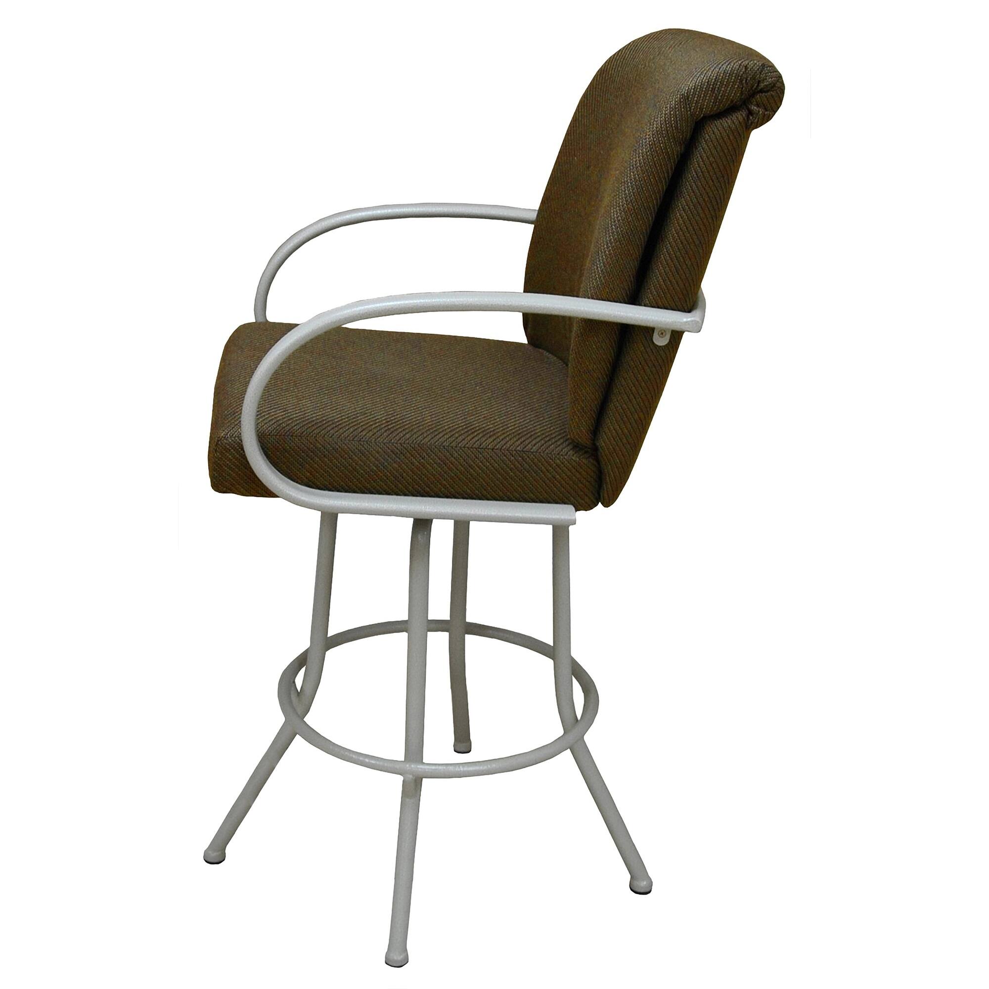 M60 35inch Extra Tall Negev Brown White Frame Bar Stool - Bed Bath ...