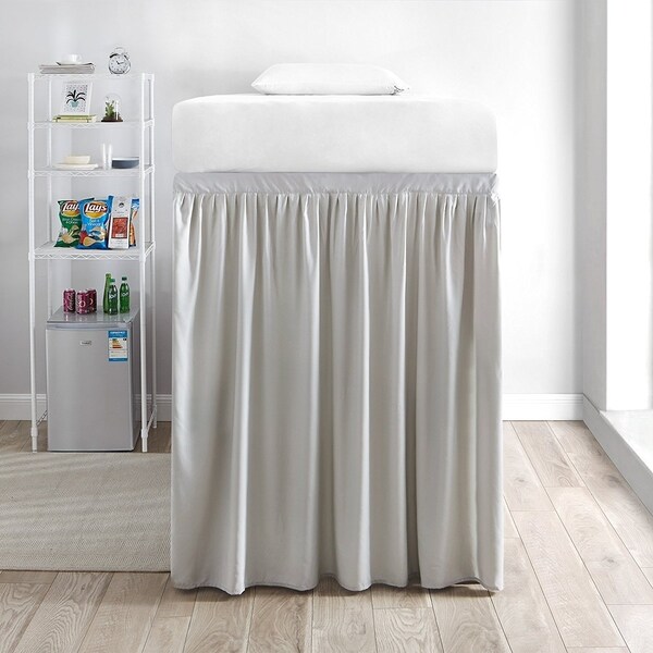 Extended Bed Skirt Twin XL (3 Panel Set) - Silver Birch ...