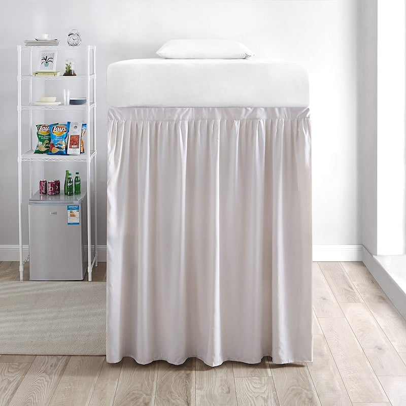 Extended Twin XL 60-inch Drop 3 Panel Bed Skirt - jet stream - 3 Panels