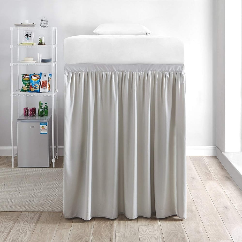 Extended Twin XL 60-inch Drop 3 Panel Bed Skirt