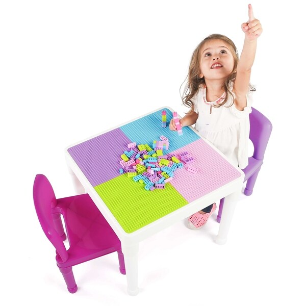 pink lego table
