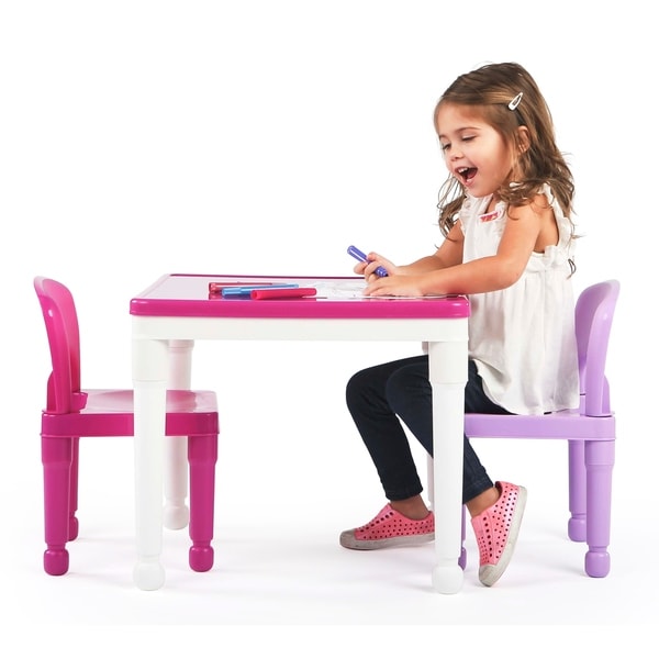 pink lego table