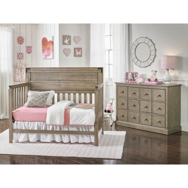 Fisher Price Paxton 4 in 1 Convertible Crib Vintage Grey Bed Bath Beyond 21801882