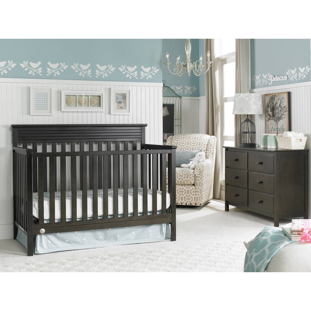 Fisher Price Newbury Convertible Crib, Espresso