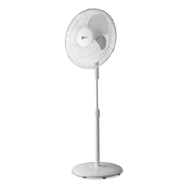 Alera 16 in. 3-Speed Oscillating Pedestal Stand Fan, Metal, Plastic ...