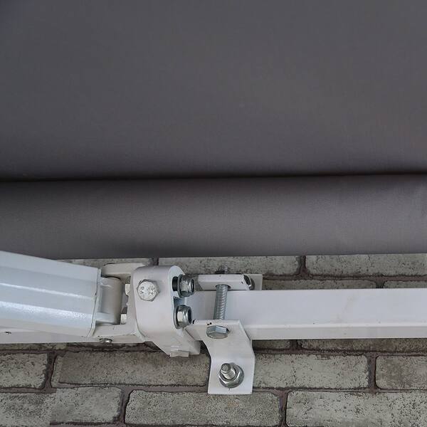 Aleko 16 W X 10 D Motorized Retraction Slope Patio Awning Reviews Wayfair