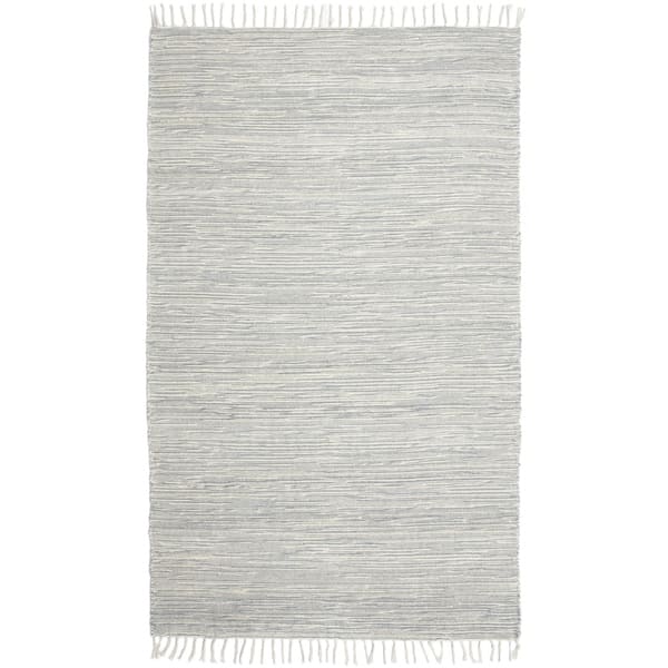 Grey Complex Chenille Flat Weave Cotton Rug - On Sale - Bed Bath ...