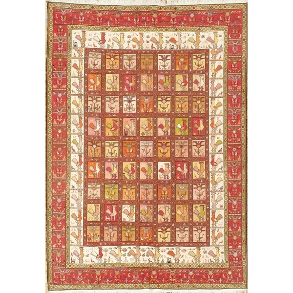 Pasargad DC Persian Sumak Silk Rug - 6'3" x 9'1"