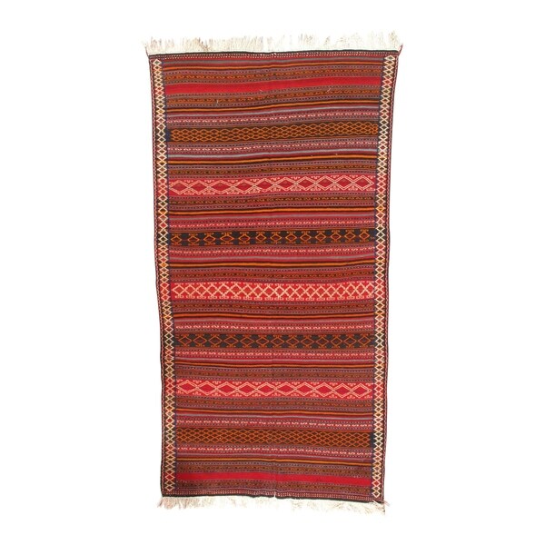 Pasargad DC Antique Persian Shiraz Kilim Rug - 5'2" x 10'1"