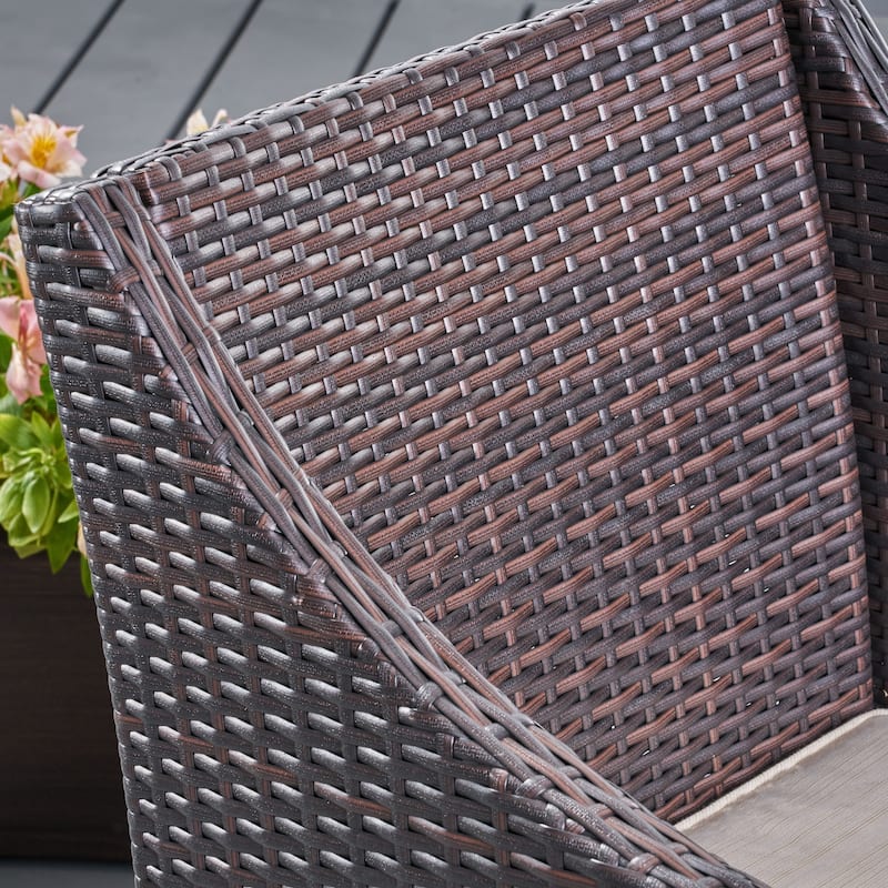 Sagan Outdoor 3 Piece Wicker Chat Set by Christopher Knight Home