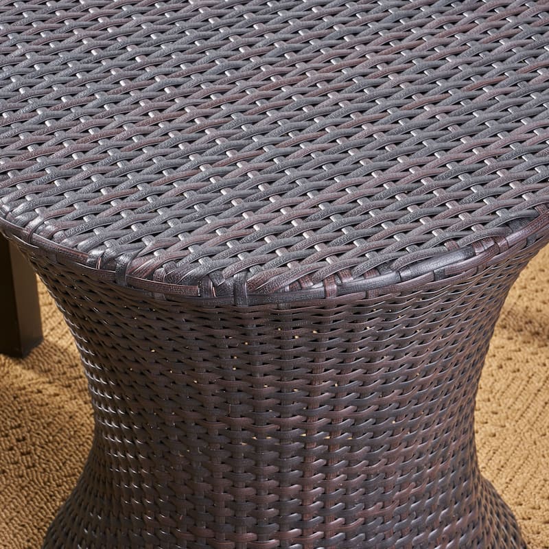 Sagan Outdoor 3 Piece Wicker Chat Set by Christopher Knight Home