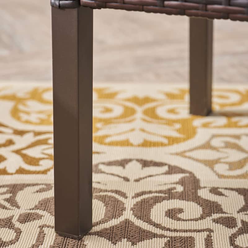 Sagan Outdoor 3 Piece Wicker Chat Set by Christopher Knight Home