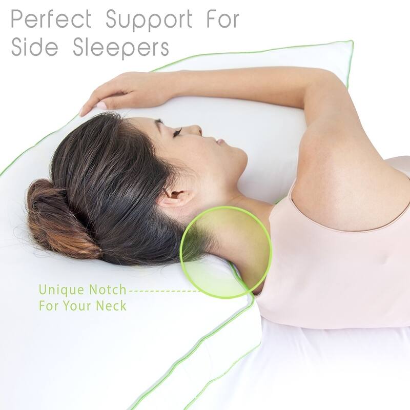 Sleep Yoga Side Sleeper Pillow, White