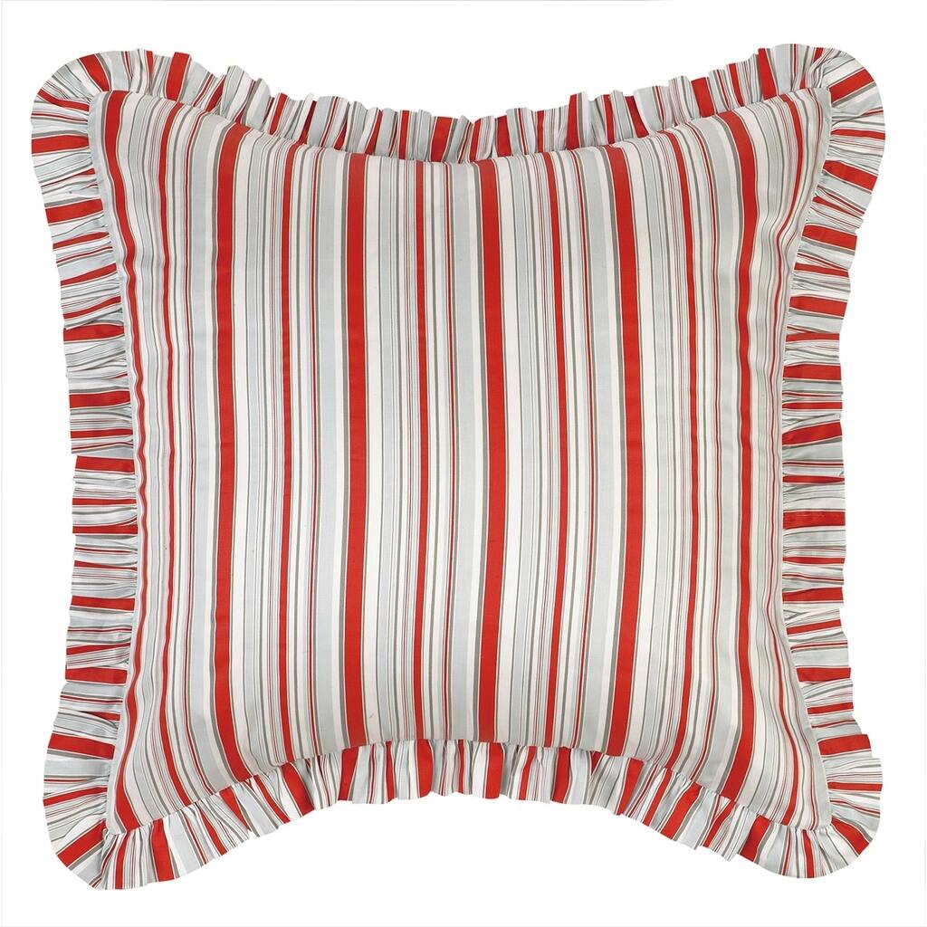 Jacobean Red Euro Sham by Laurel and Mayfair